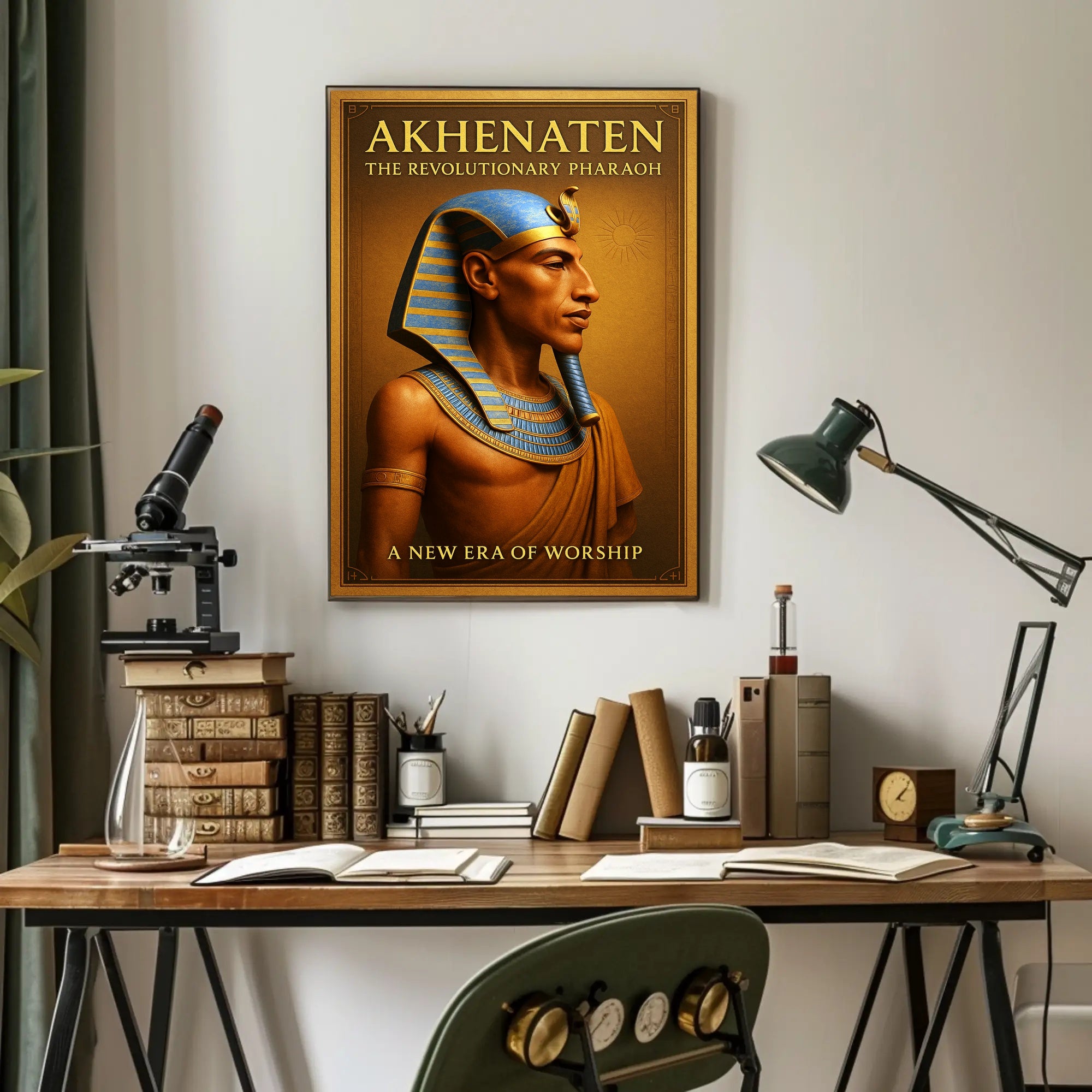 Akhenaten The Revolutionary Pharaoh Poster PosterGoat