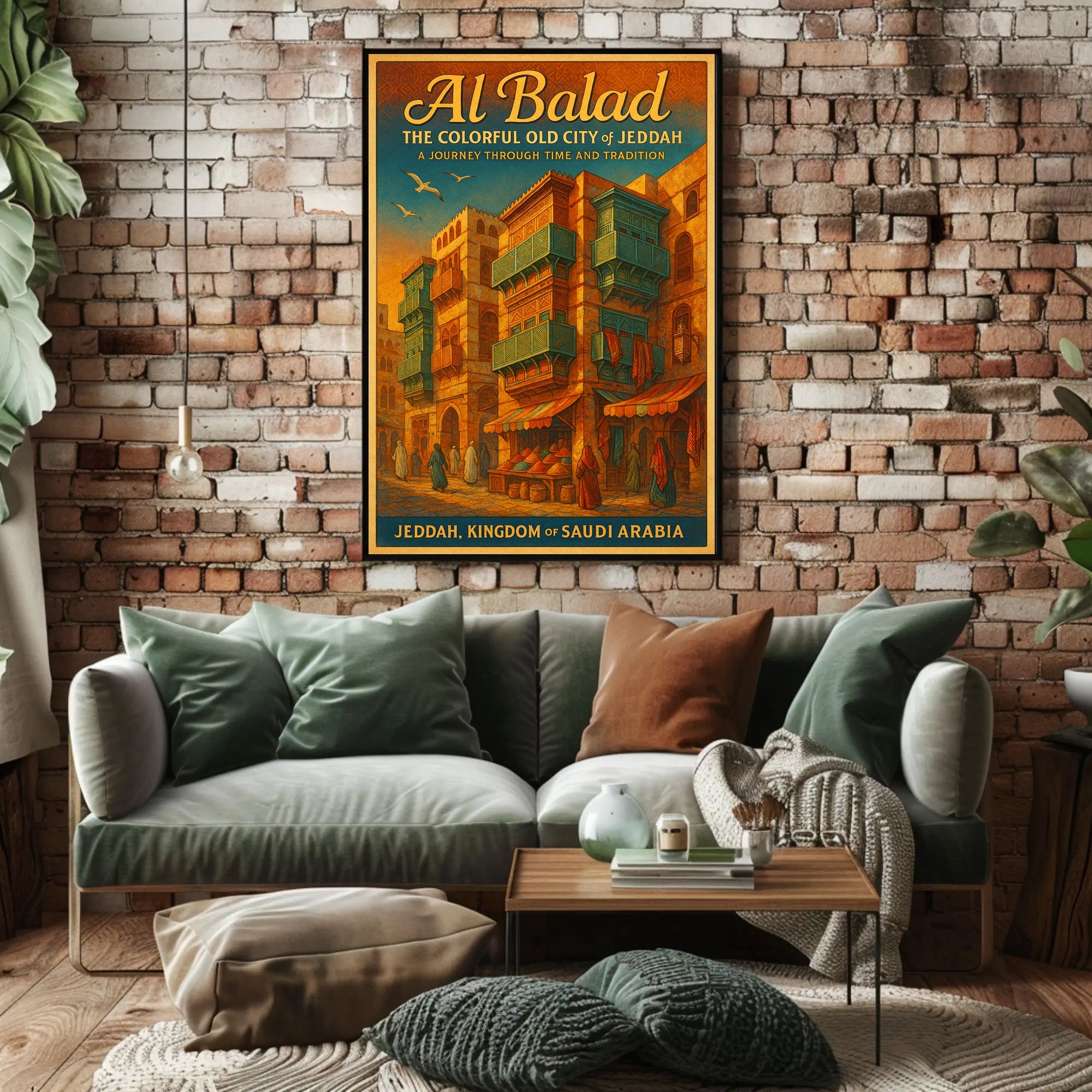 Al Balad Colorful Old City of Jeddah Poster PosterGoat