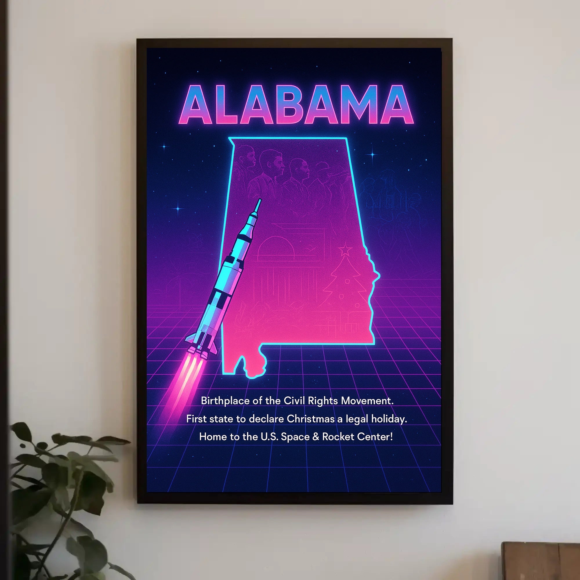 Alabama A Journey Through History and Innovation Poster PosterGoat