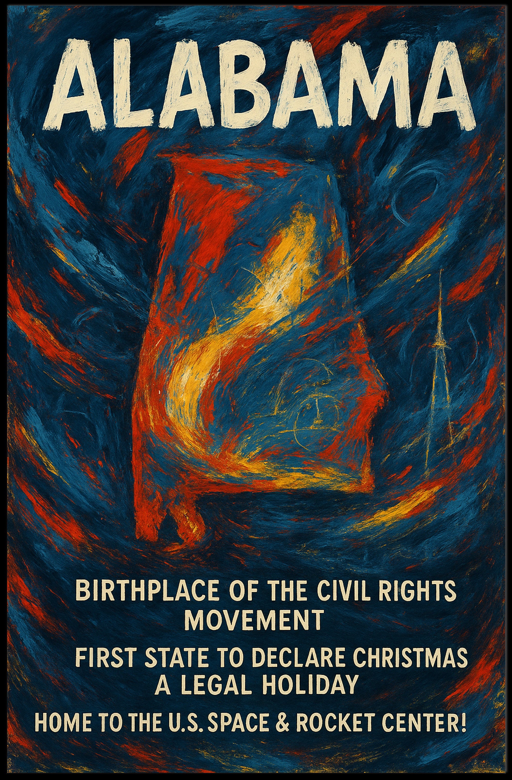 Alabama A State of Historical Significance Poster PosterGoat