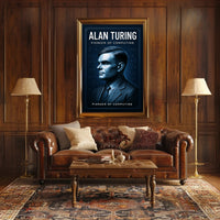 Alan Turing Pioneer of Computing Poster PosterGoat