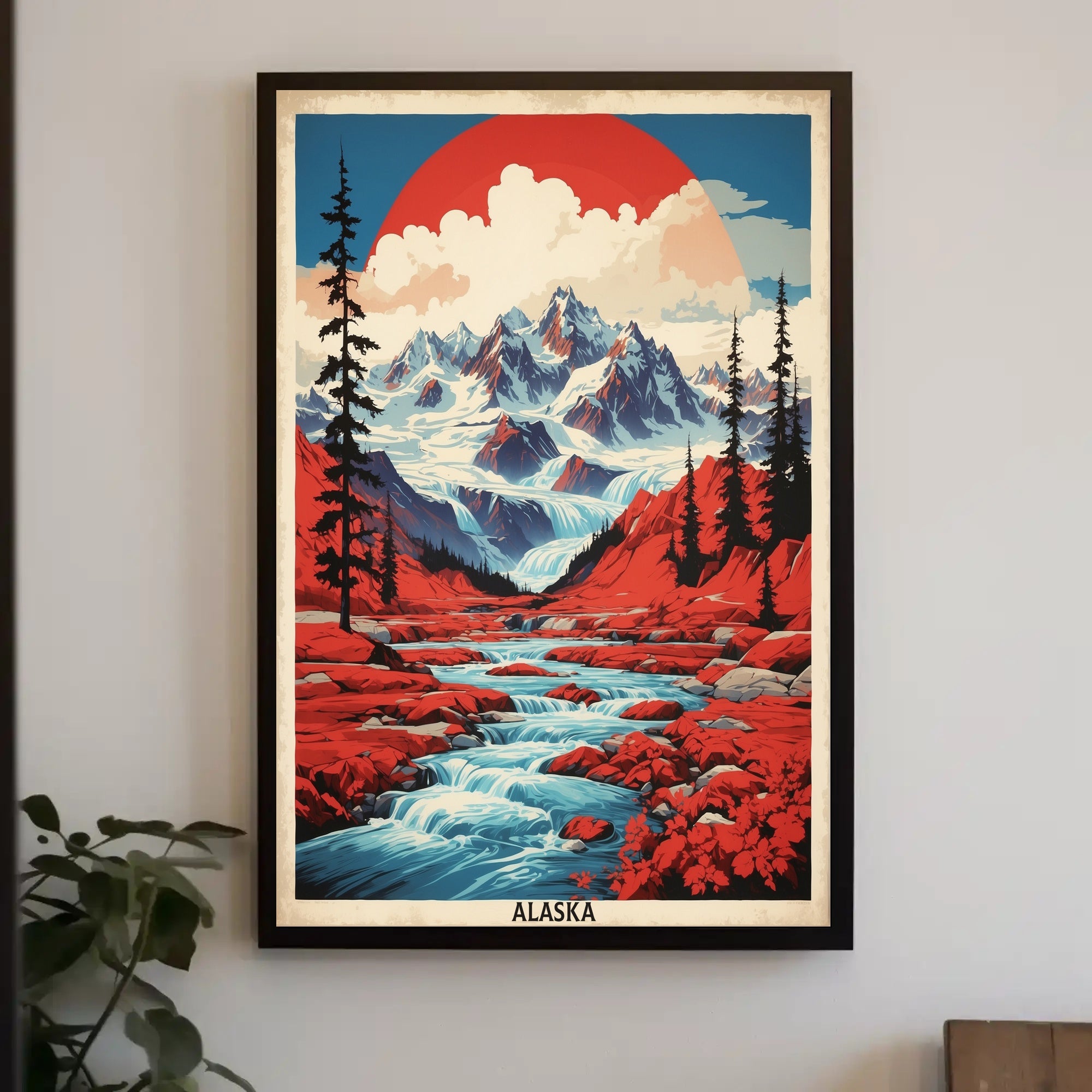 Alaska Adventure: Majestic Landscape Travel Poster PosterGoat