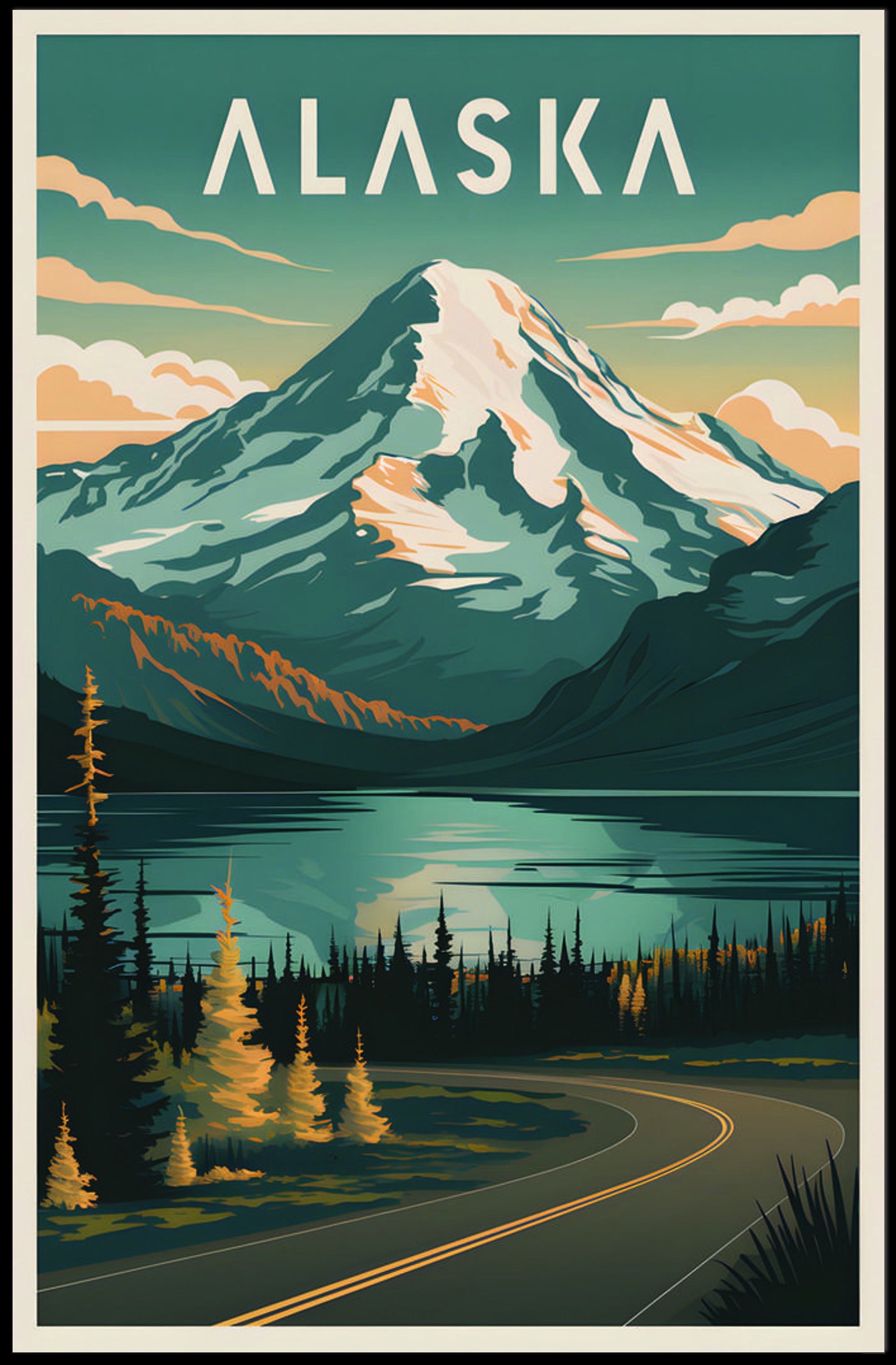 Alaska Scenic Poster PosterGoat