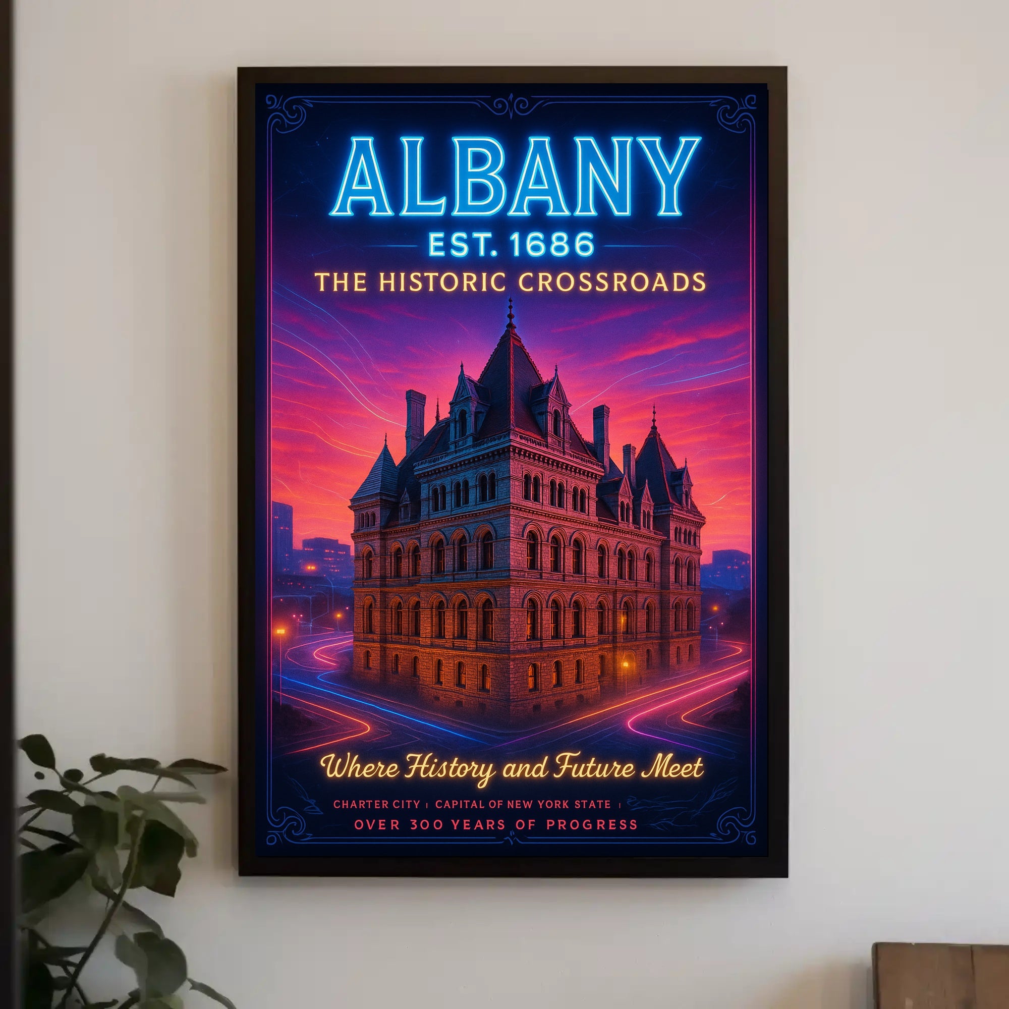 Albany The Historic Crossroads Poster PosterGoat