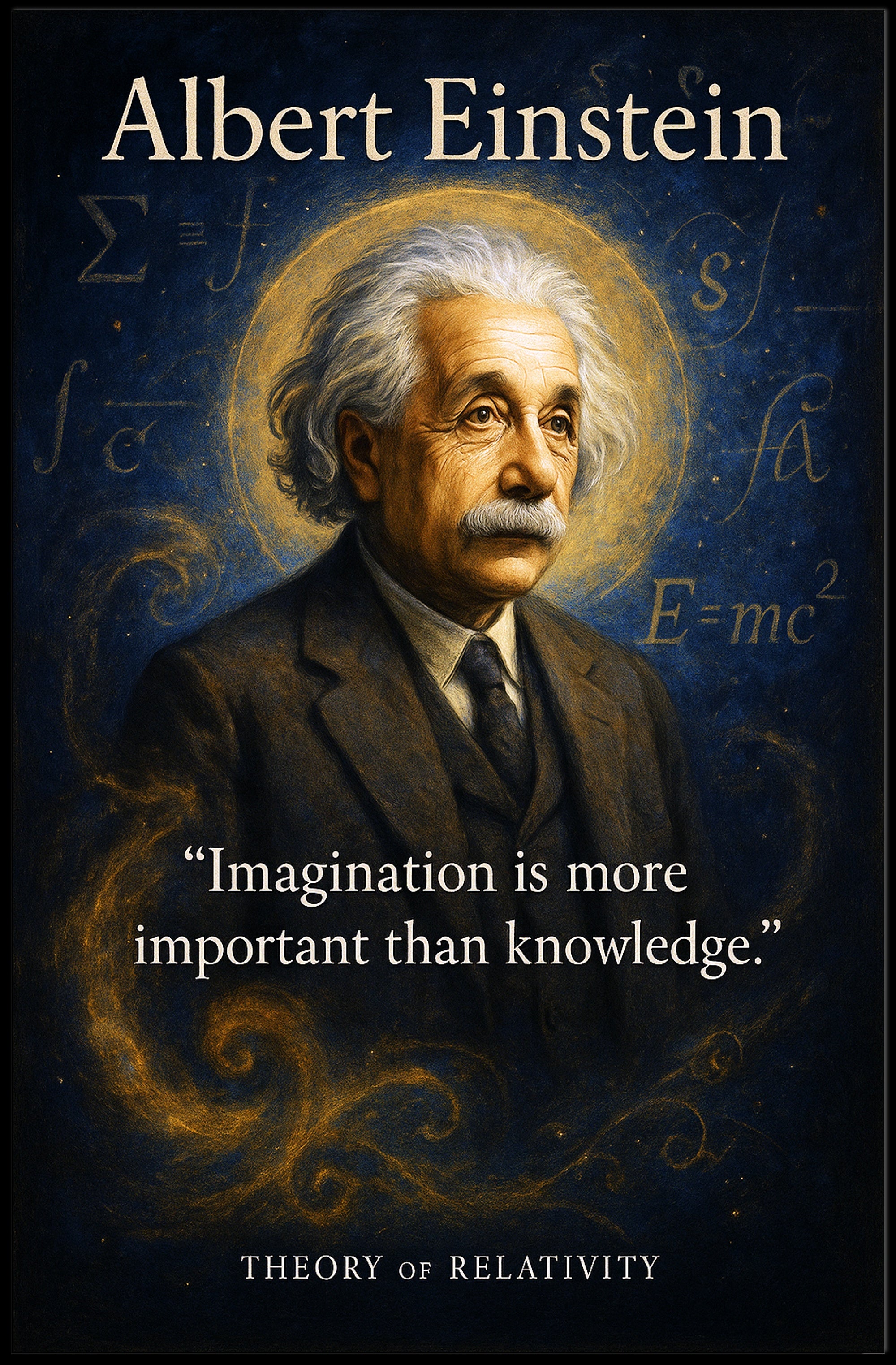 Albert Einstein - Theory of Relativity Poster PosterGoat