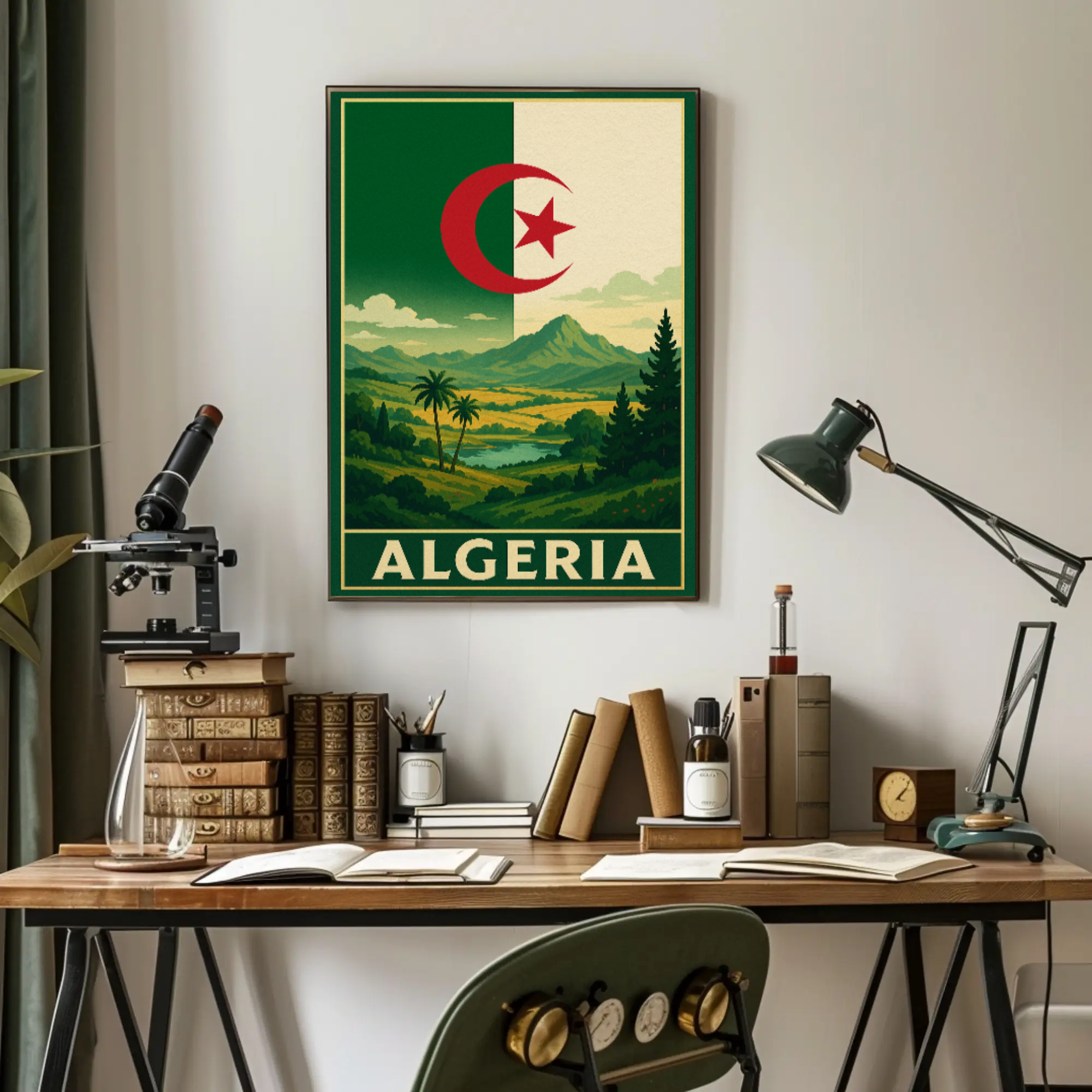Algeria's Natural Beauty Vintage Travel Poster PosterGoat