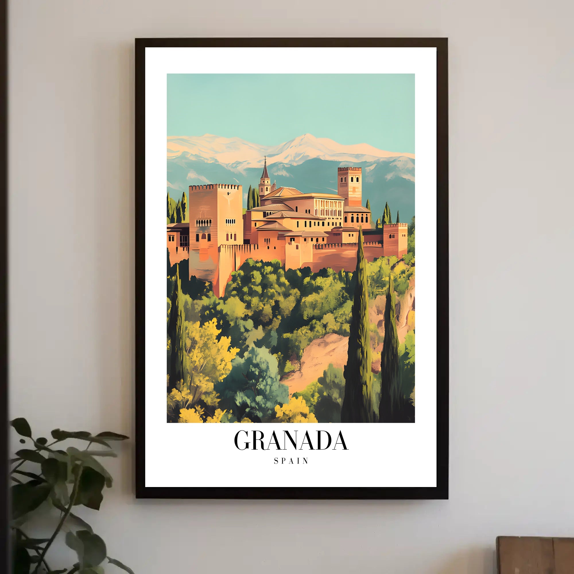 Alhambra Granada Vintage Travel Poster PosterGoat