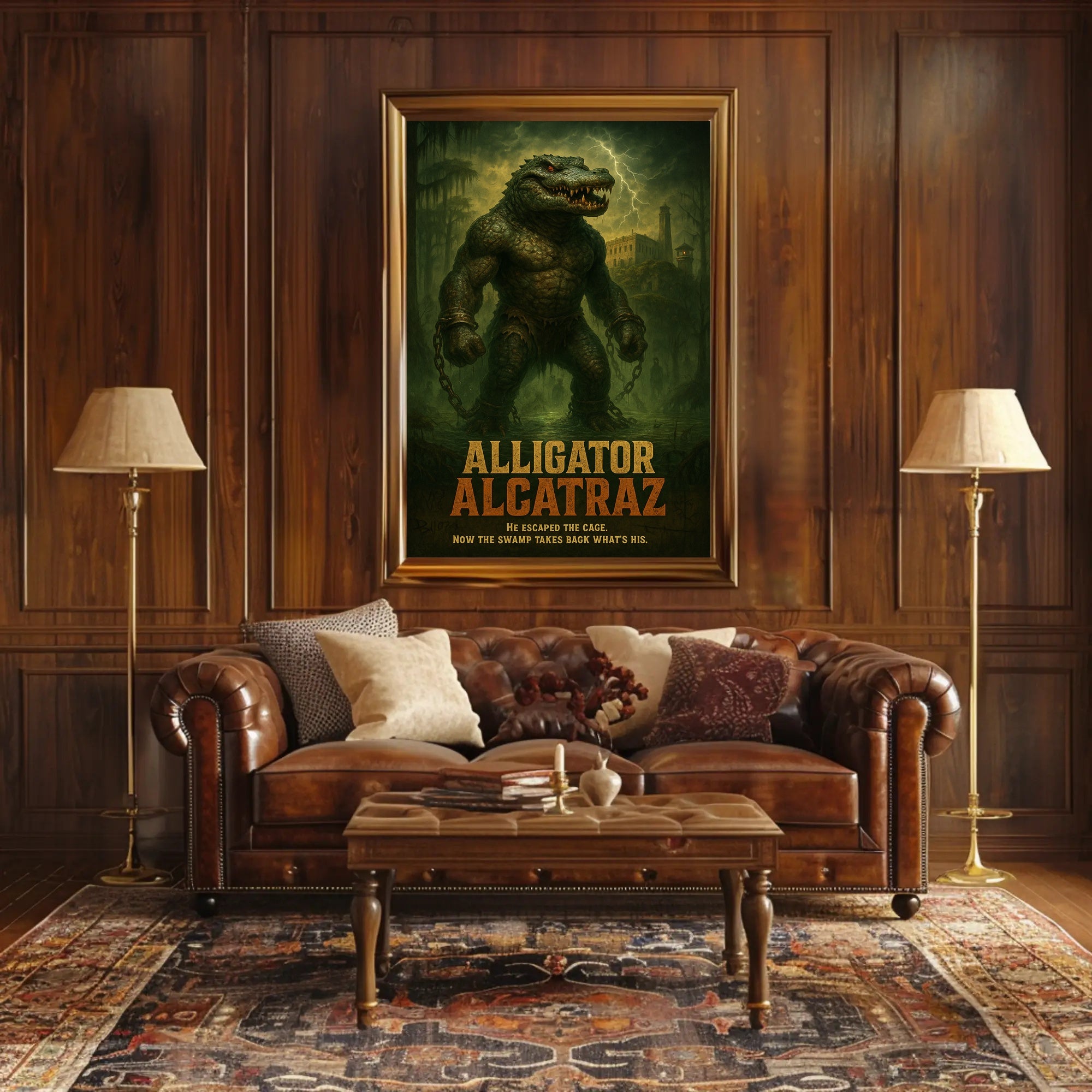 Alligator Alcatraz Poster PosterGoat