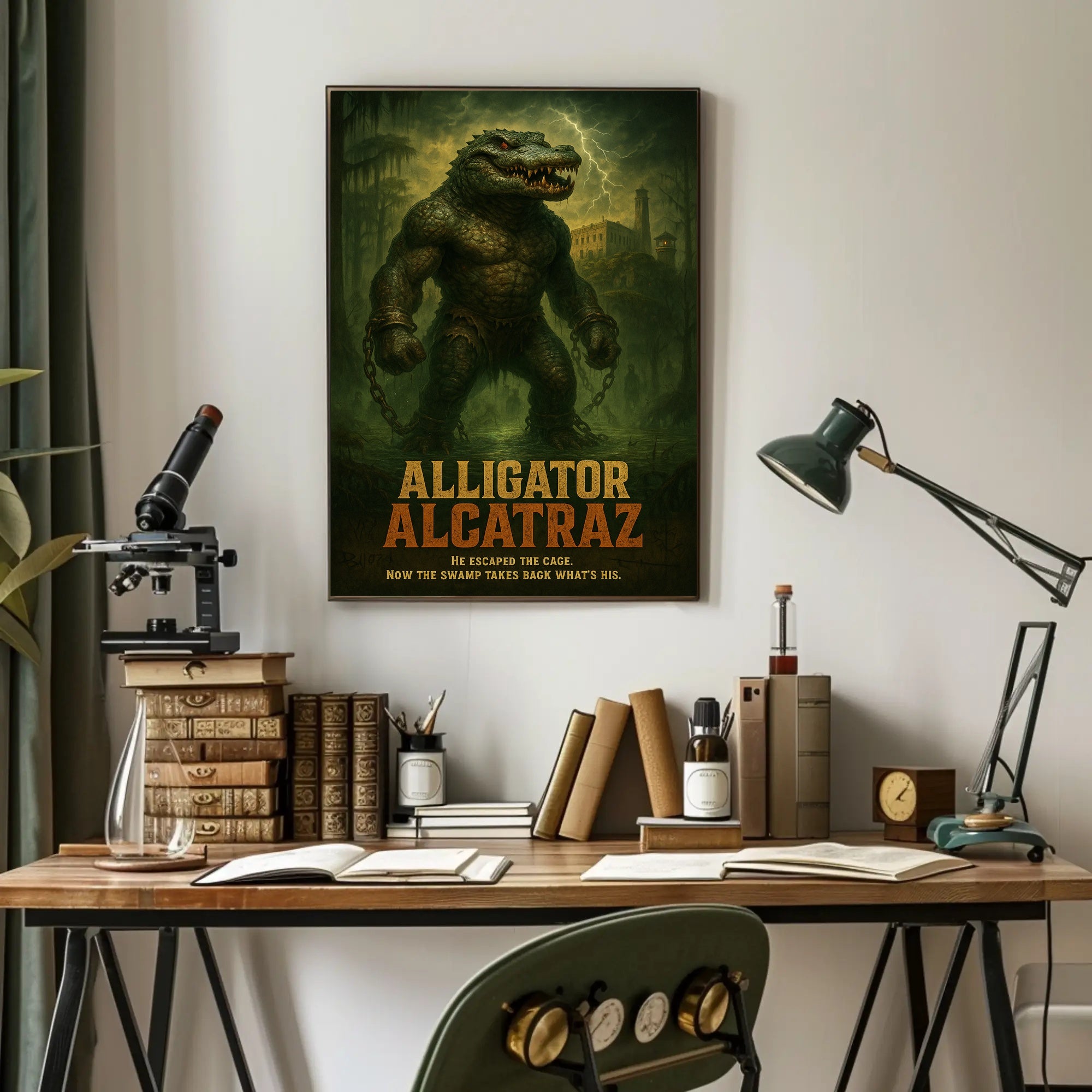 Alligator Alcatraz Poster PosterGoat