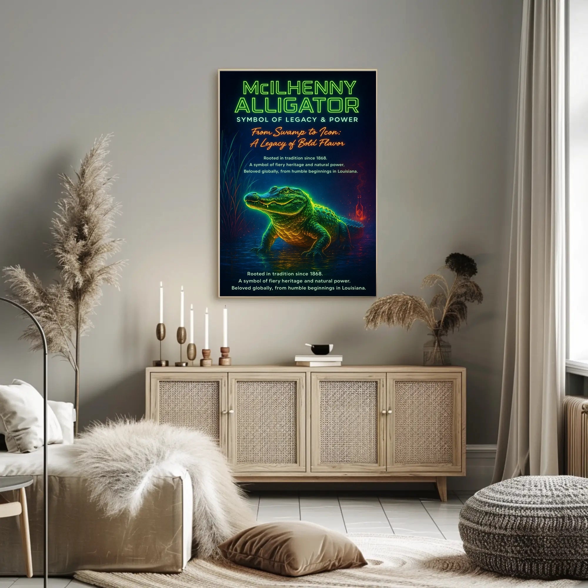Alligator Symbolism Art: Timeless Power Animal Poster PosterGoat