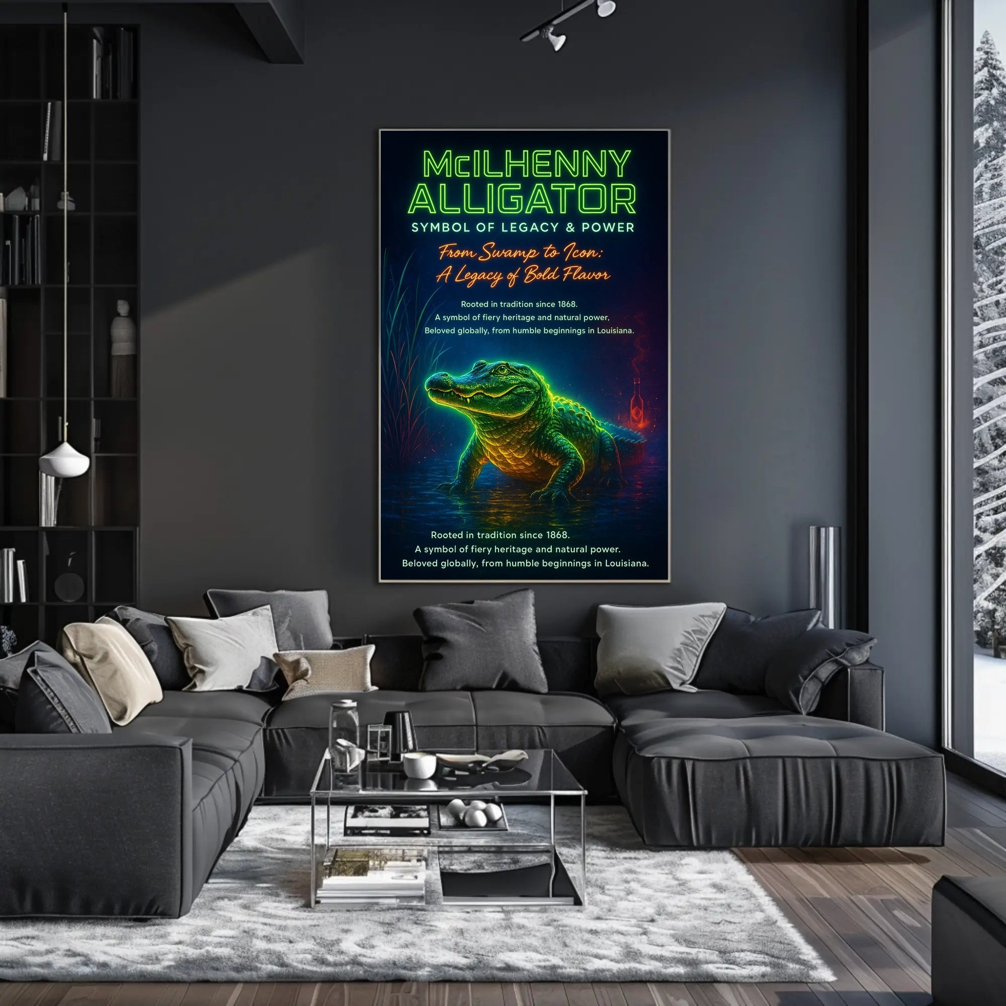 Alligator Symbolism Art: Timeless Power Animal Poster PosterGoat