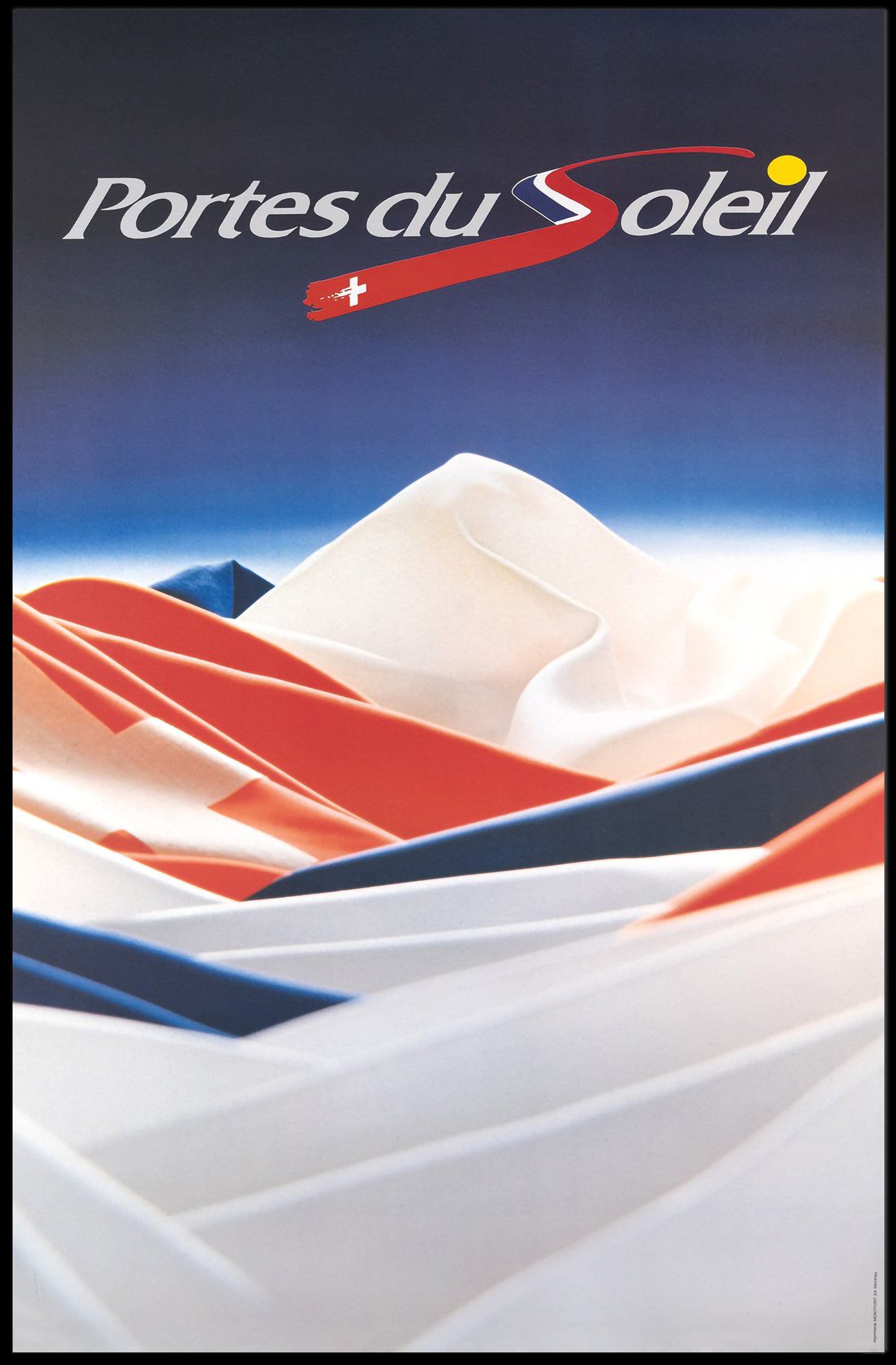 Alpine Adventure Ski Art: Abstract or Artistic Poster PosterGoat