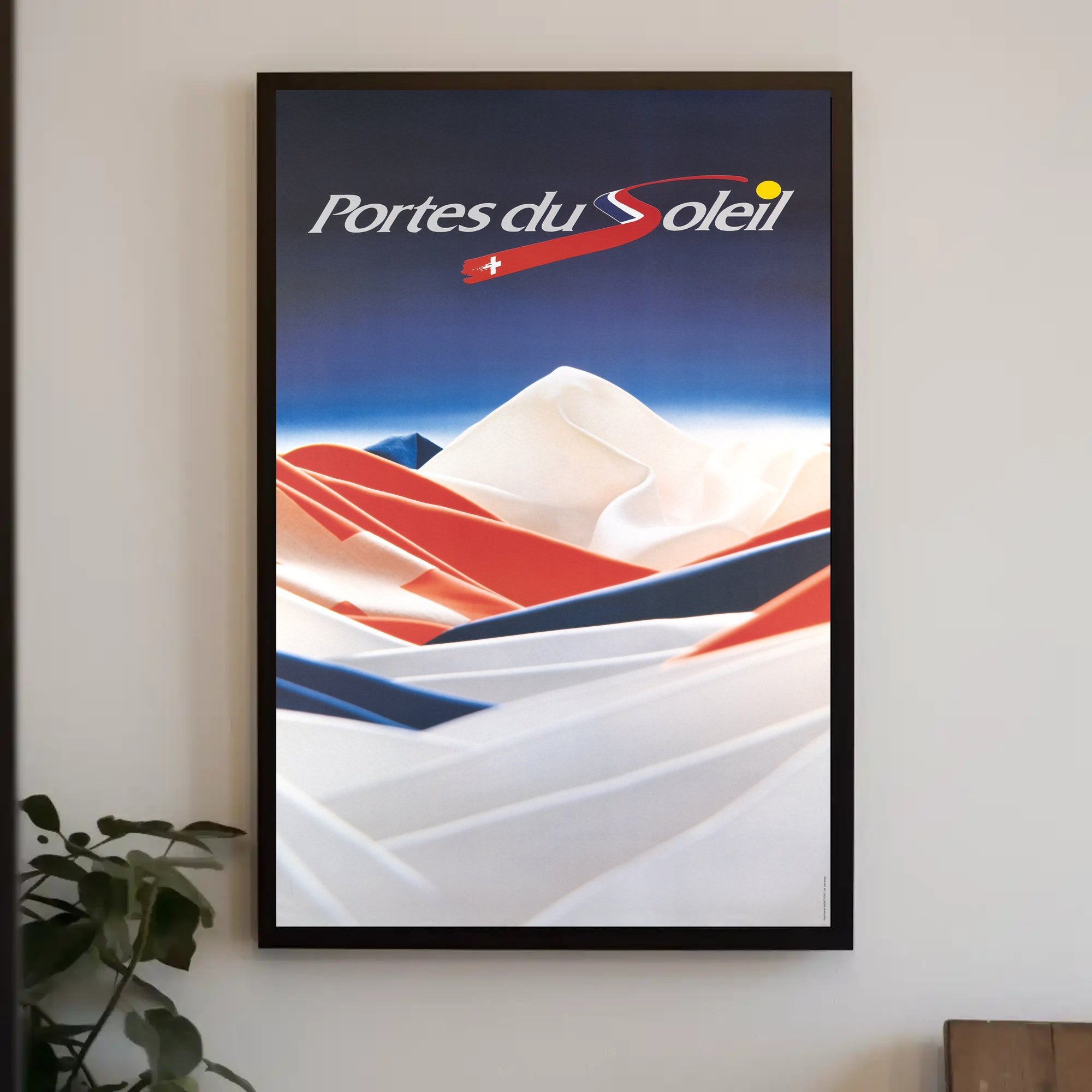 Alpine Adventure Ski Art: Abstract or Artistic Poster PosterGoat