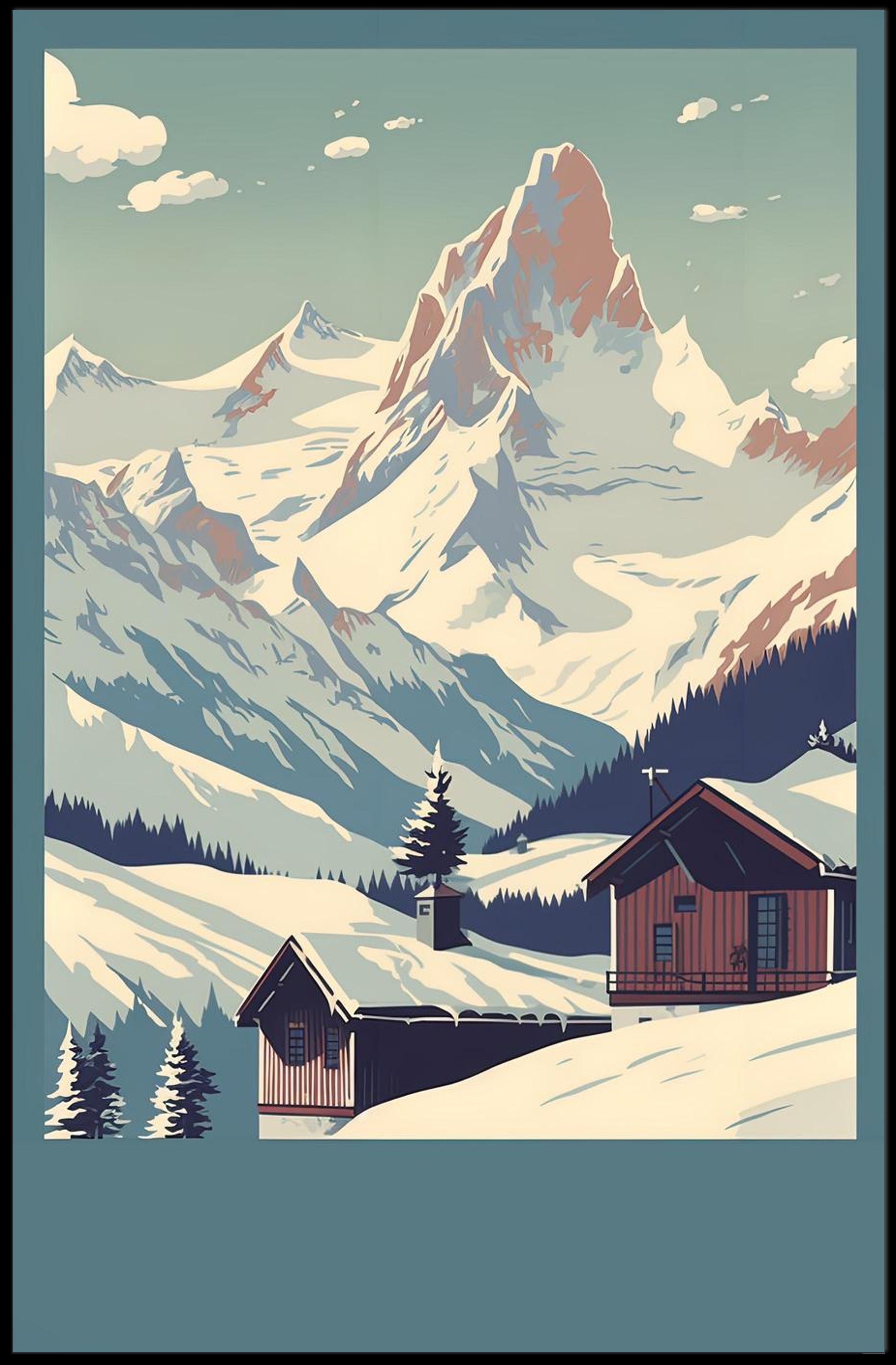 Alpine Serenity Poster PosterGoat