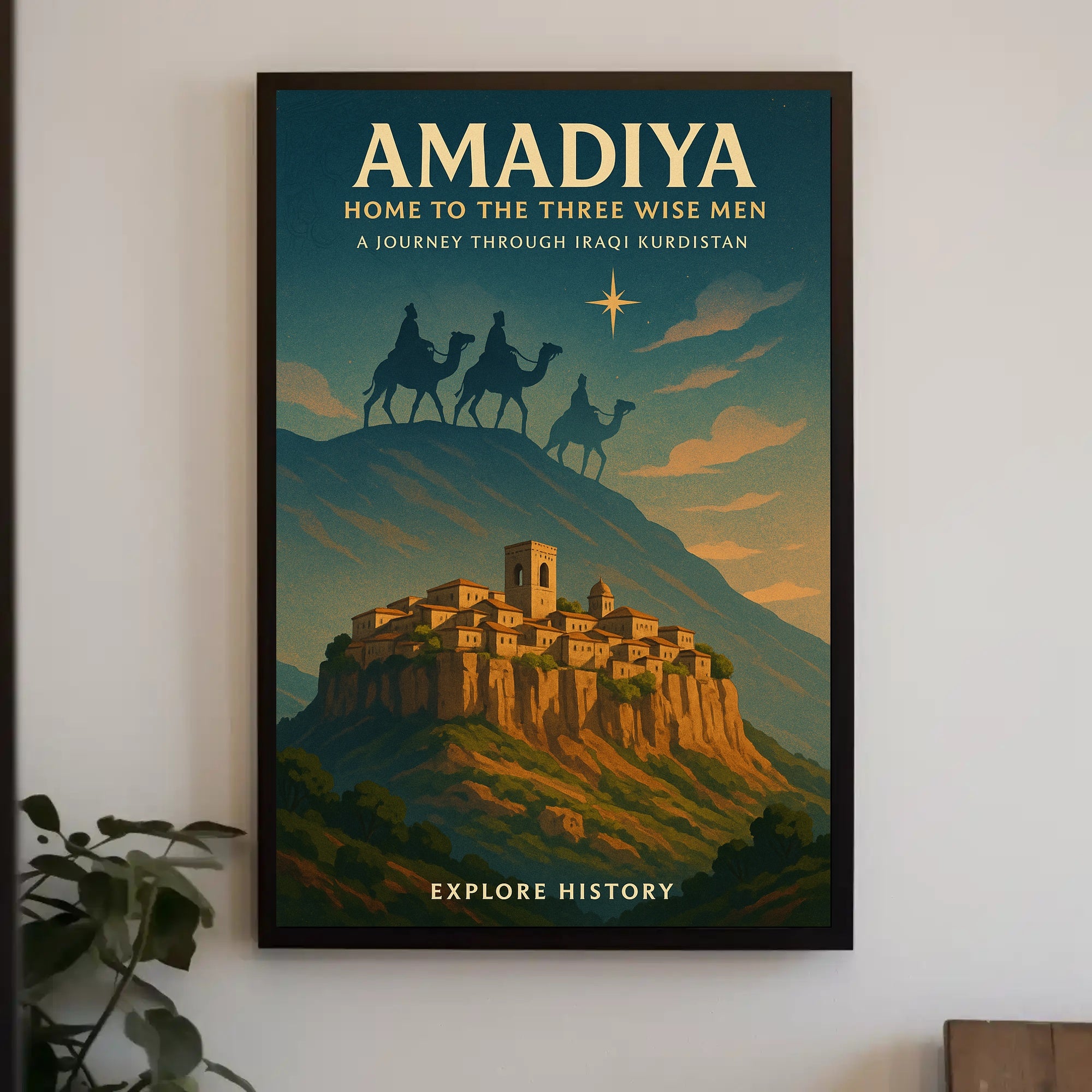 Amadiya Home to the Three Wise Men Poster PosterGoat