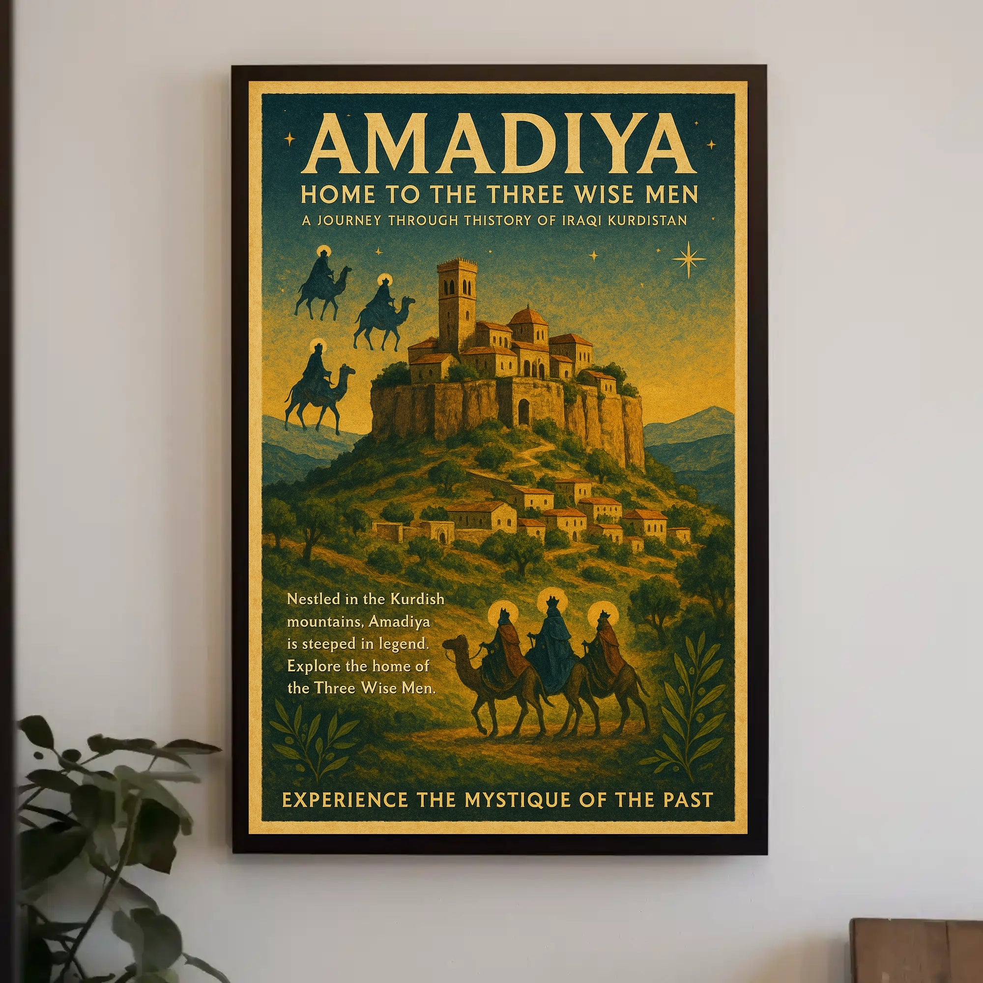 Amadiya Home to the Three Wise Men Poster PosterGoat