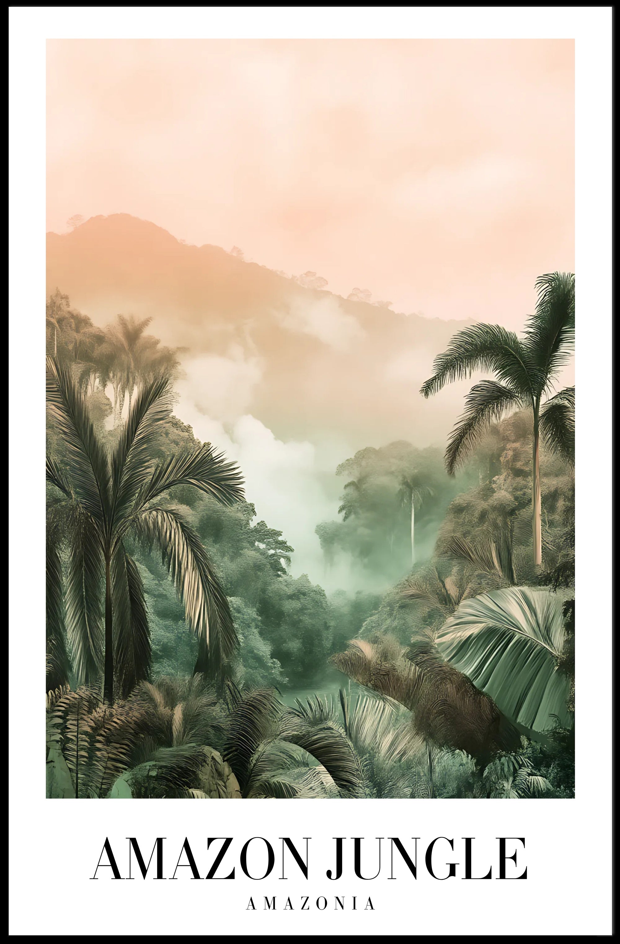 Amazon Jungle Lush Greenery National Park Poster PosterGoat