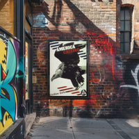 America Calling: Bold Bald Eagle Political or Propaganda Poster PosterGoat