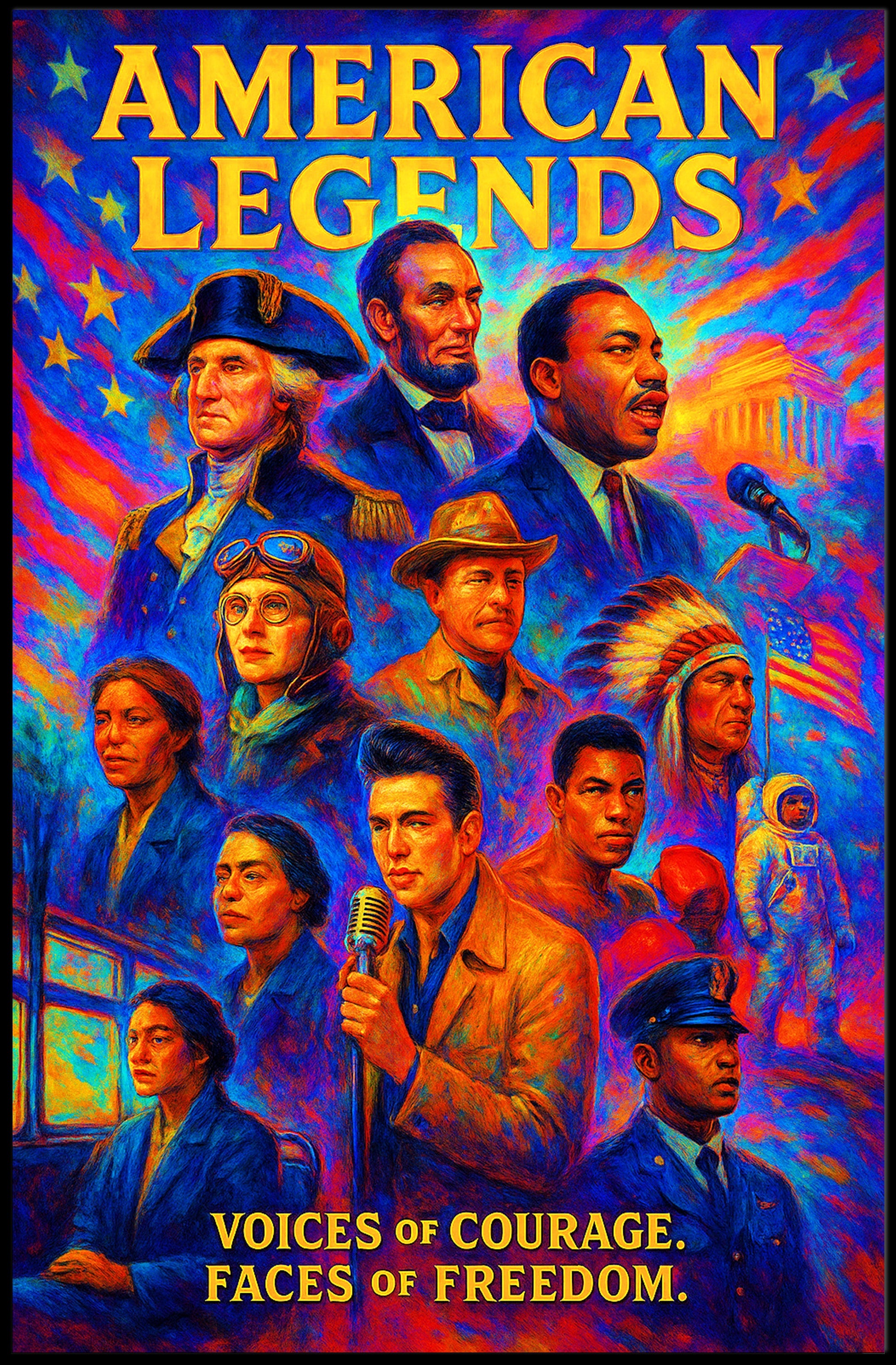 American Legends Poster PosterGoat
