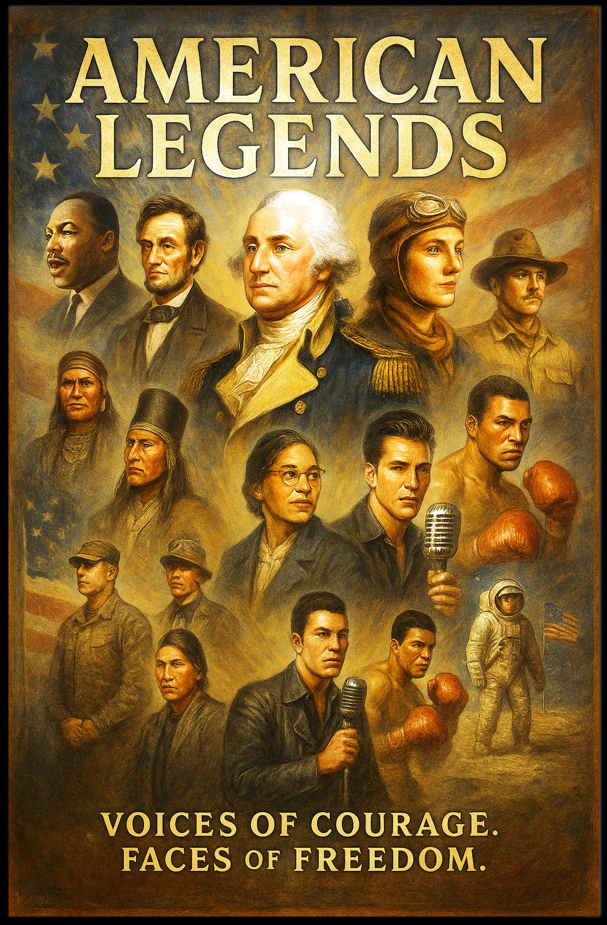 American Legends Poster PosterGoat