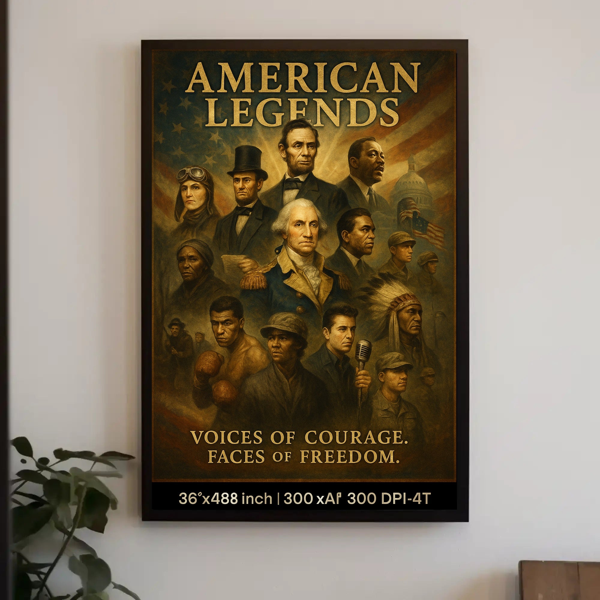 American Legends Poster PosterGoat