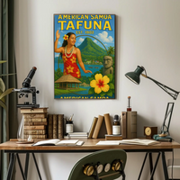 American Samoa Island Culture Travel Poster PosterGoat