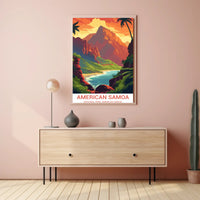 American Samoa National Park Scenic Adventure Travel Poster PosterGoat