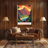 American Samoa National Park Scenic Adventure Travel Poster PosterGoat