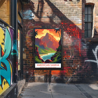 American Samoa National Park Scenic Adventure Travel Poster PosterGoat