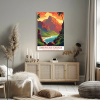 American Samoa National Park Scenic Adventure Travel Poster PosterGoat