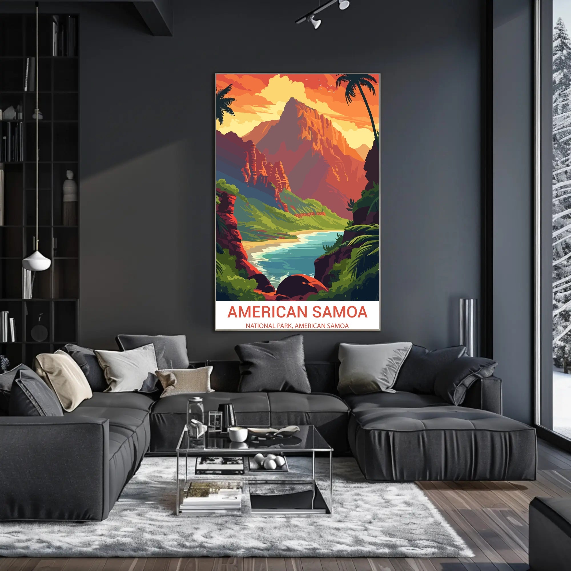 American Samoa National Park Scenic Adventure Travel Poster PosterGoat