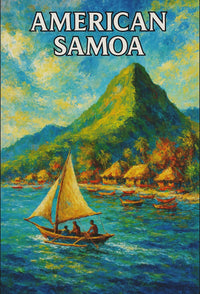 American Samoa Scenic Beauty Travel Poster PosterGoat