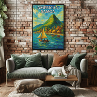 American Samoa Scenic Beauty Travel Poster PosterGoat