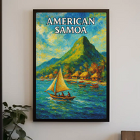 American Samoa Scenic Beauty Travel Poster PosterGoat