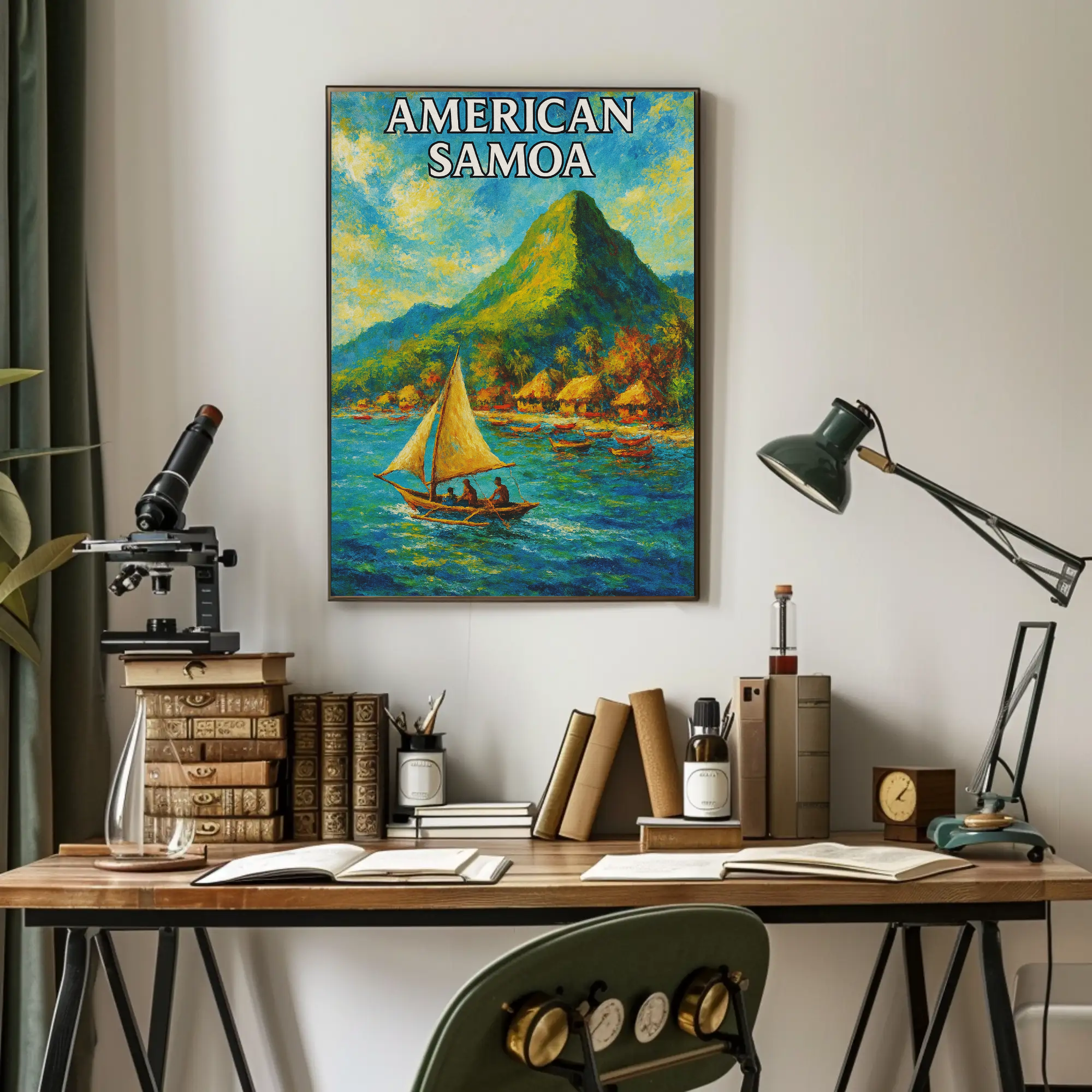 American Samoa Scenic Beauty Travel Poster PosterGoat