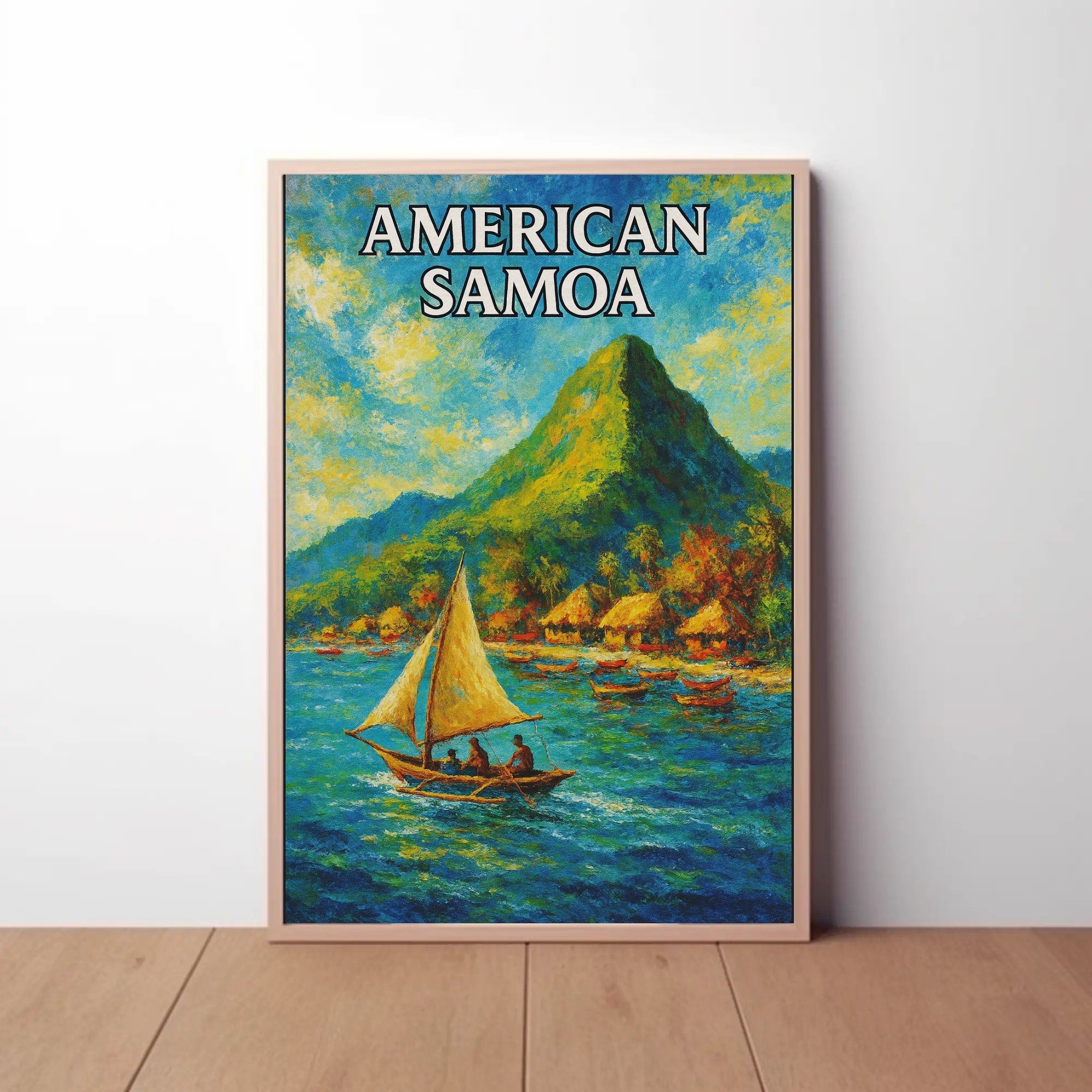 American Samoa Scenic Beauty Travel Poster PosterGoat