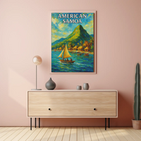American Samoa Scenic Beauty Travel Poster PosterGoat