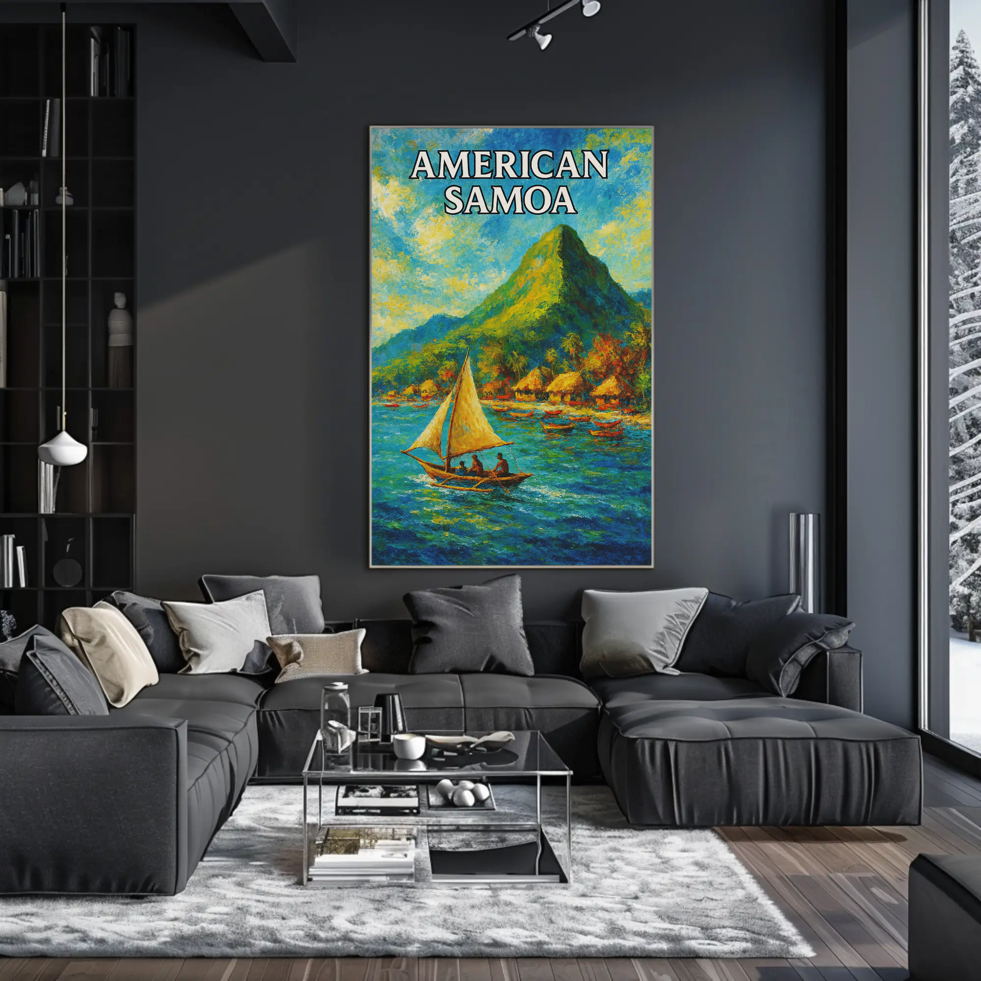 American Samoa Scenic Beauty Travel Poster PosterGoat