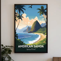American Samoa Scenic Travel Paradise National Park Poster PosterGoat