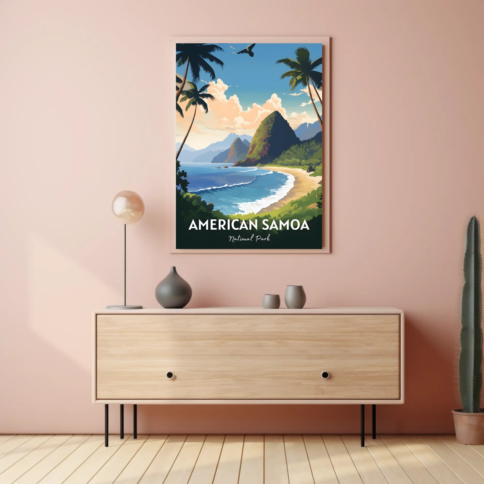 American Samoa Scenic Travel Paradise National Park Poster PosterGoat