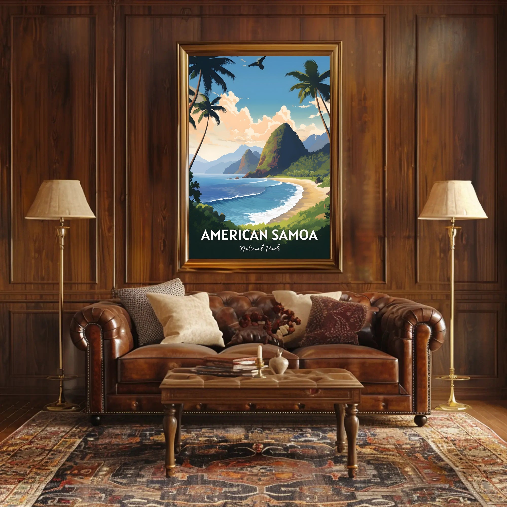 American Samoa Scenic Travel Paradise National Park Poster PosterGoat