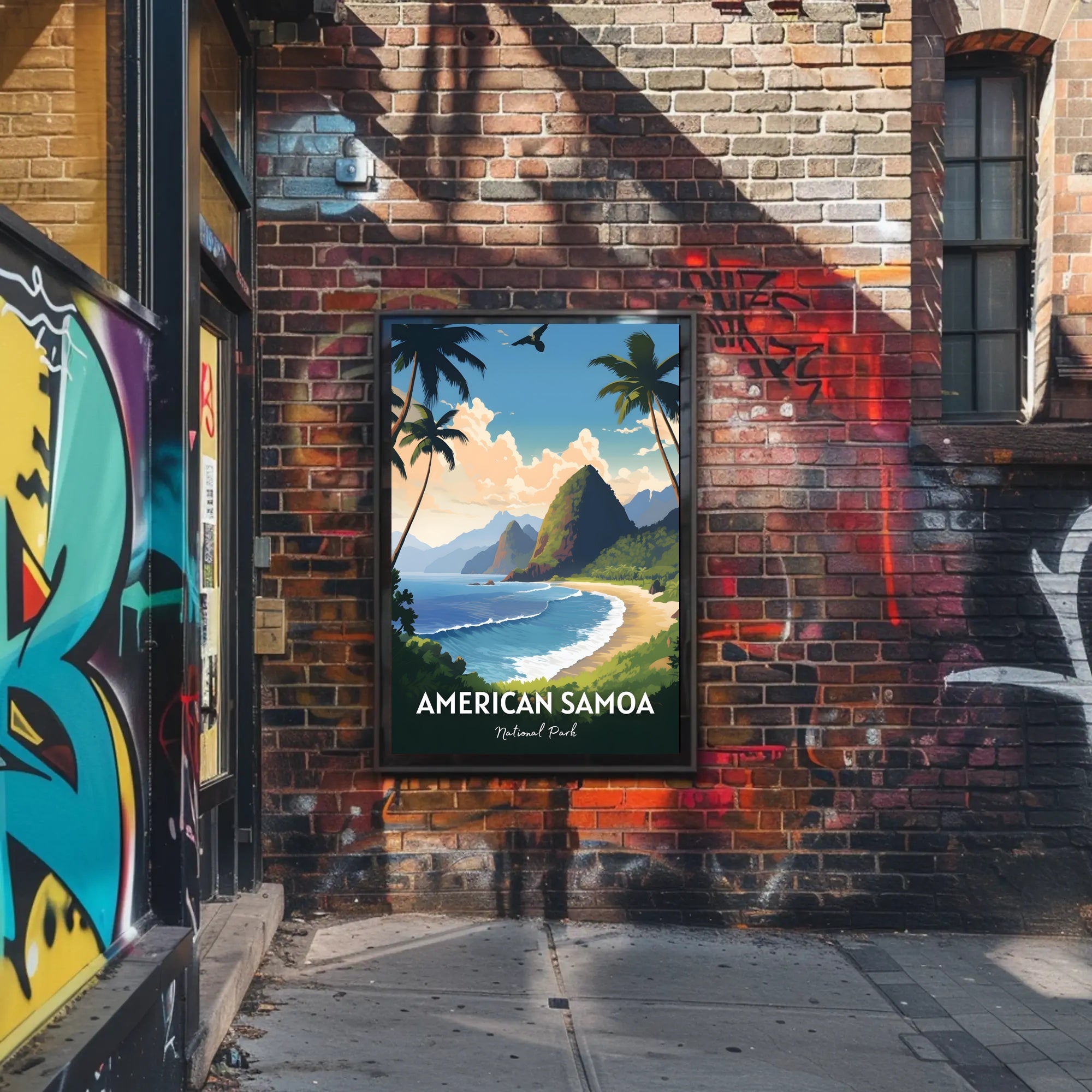 American Samoa Scenic Travel Paradise National Park Poster PosterGoat