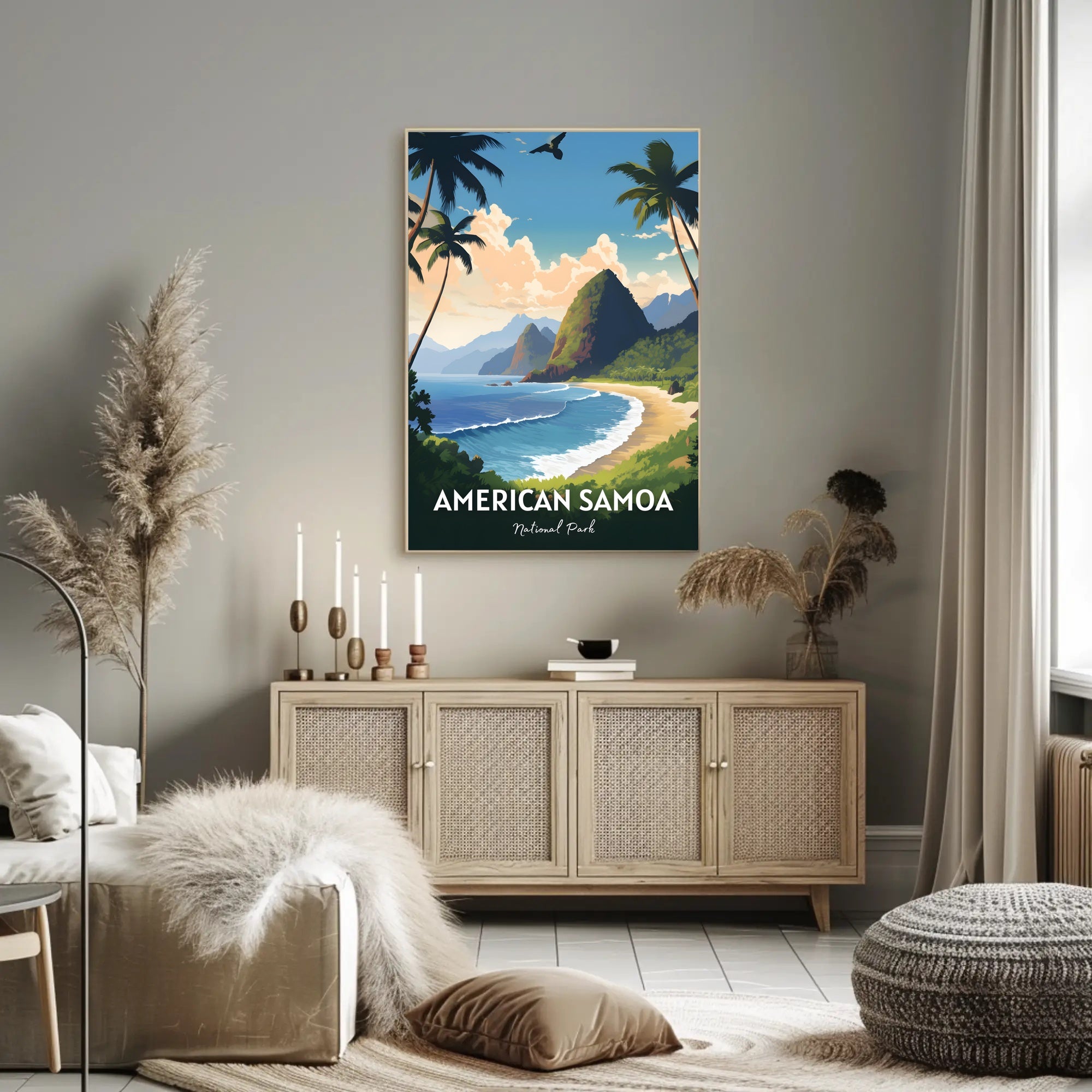 American Samoa Scenic Travel Paradise National Park Poster PosterGoat