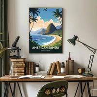 American Samoa Scenic Travel Paradise National Park Poster PosterGoat