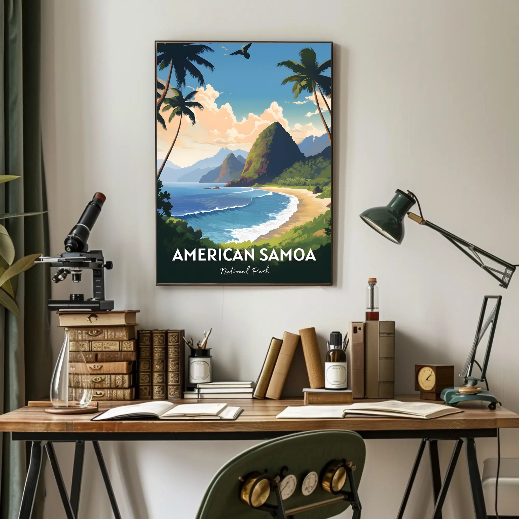American Samoa Scenic Travel Paradise National Park Poster PosterGoat