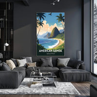 American Samoa Scenic Travel Paradise National Park Poster PosterGoat