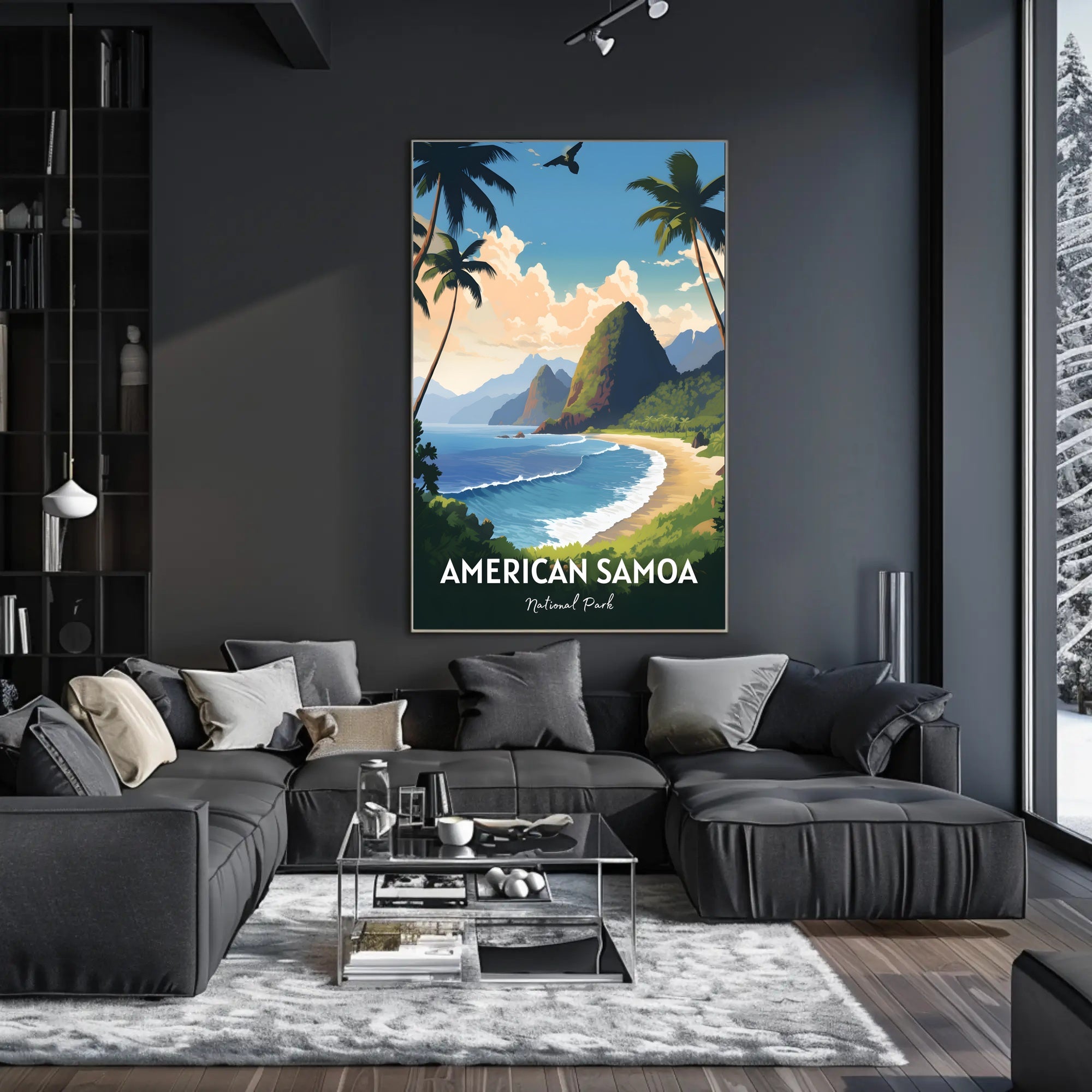 American Samoa Scenic Travel Paradise National Park Poster PosterGoat