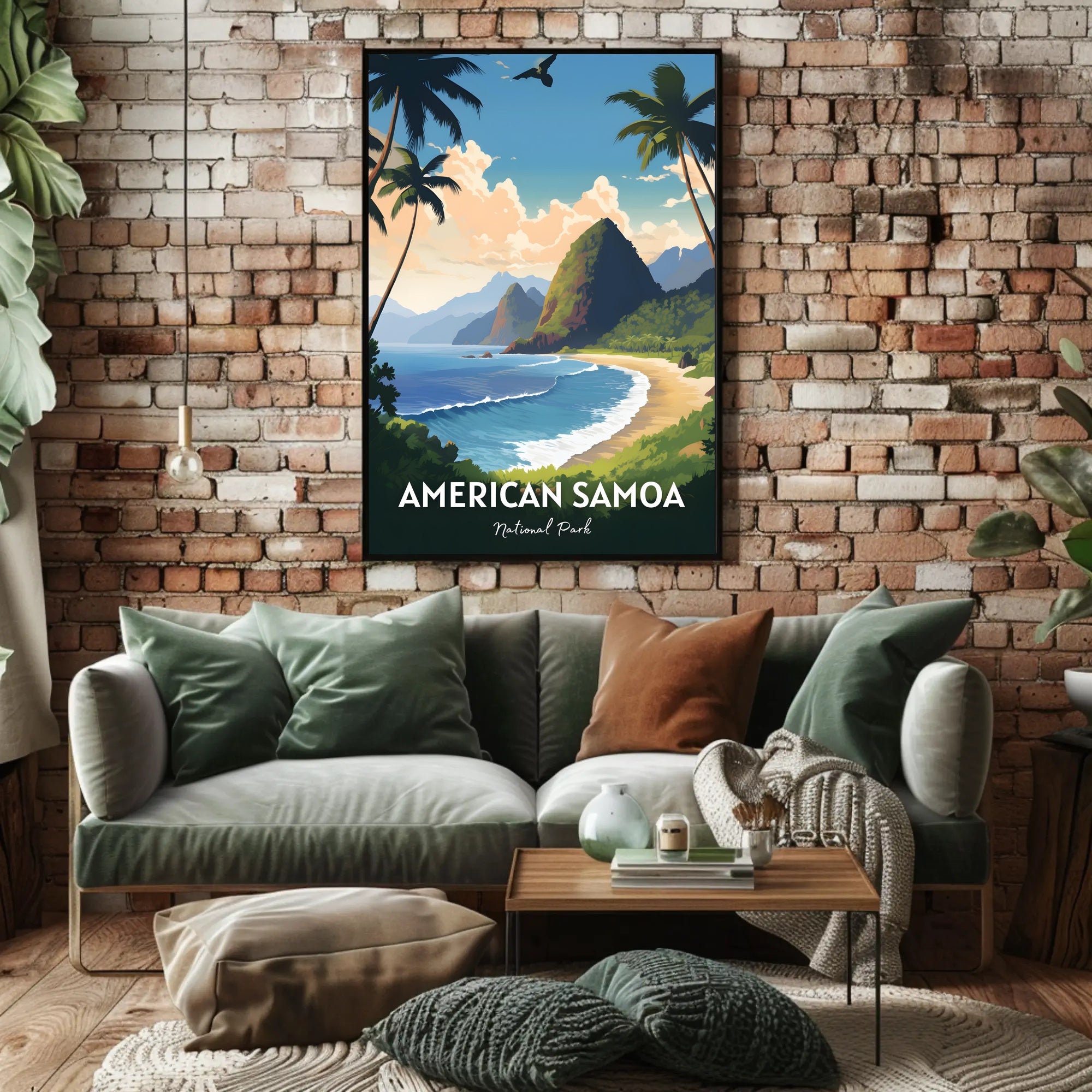 American Samoa Scenic Travel Paradise National Park Poster PosterGoat