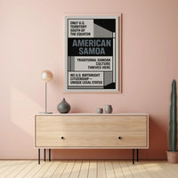 American Samoa Unique U.S. Territory Poster PosterGoat