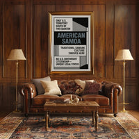 American Samoa Unique U.S. Territory Poster PosterGoat